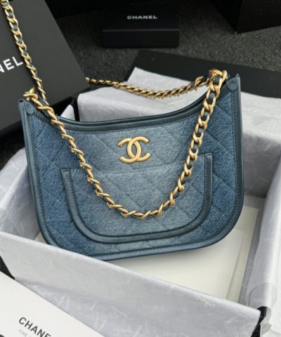 CHANEL 23c Hobo Small Denim