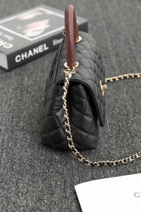 Chanel 23p Coco Lizard Handle 8 CHANEL 23P Coco Lizard Handle - chanel coco lizard replica detail 7