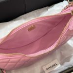 Chanel 23p Crescent Bag Pink 4 CHANEL 23P Crescent Bag Pink - fake chanel crescent pink detail 3