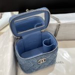 Chanel 23p Lipstick Bag Denim 3 CHANEL 23P Lipstick Bag Denim - chanel lipstick denim dupe detail 2