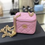 Chanel 23p Lipstick Bag Pink 3 CHANEL 23P Lipstick Bag Pink - chanel lipstick bag dupe detail 2