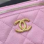 Chanel 23p Lipstick Bag Pink 7 CHANEL 23P Lipstick Bag Pink - chanel lipstick bag dupe detail 6