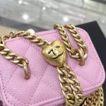 Chanel 23p Lipstick Bag Pink 9 CHANEL 23P Lipstick Bag Pink - chanel lipstick bag dupe detail 8