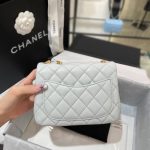Chanel 23s Camellia Square Light Blue 4 CHANEL 23S Camellia Square Light Blue - chanel camellia square blue replica detail 3