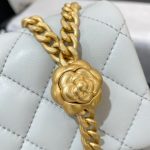 Chanel 23s Camellia Square Light Blue 9 CHANEL 23S Camellia Square Light Blue - chanel camellia square blue replica detail 8