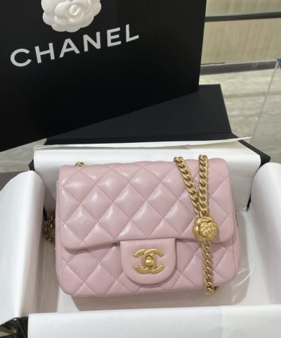 CHANEL 23S Camellia Square Pink