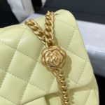 Chanel 23s Camellia Square Yellow 2 CHANEL 23S Camellia Square Yellow - chanel camellia square yellow replica detail 1