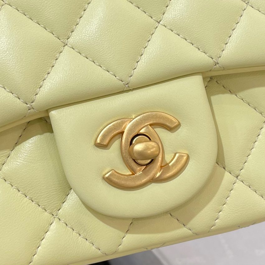 Chanel 23s Camellia Square Yellow 6 CHANEL 23S Camellia Square Yellow - chanel camellia square yellow replica detail 5