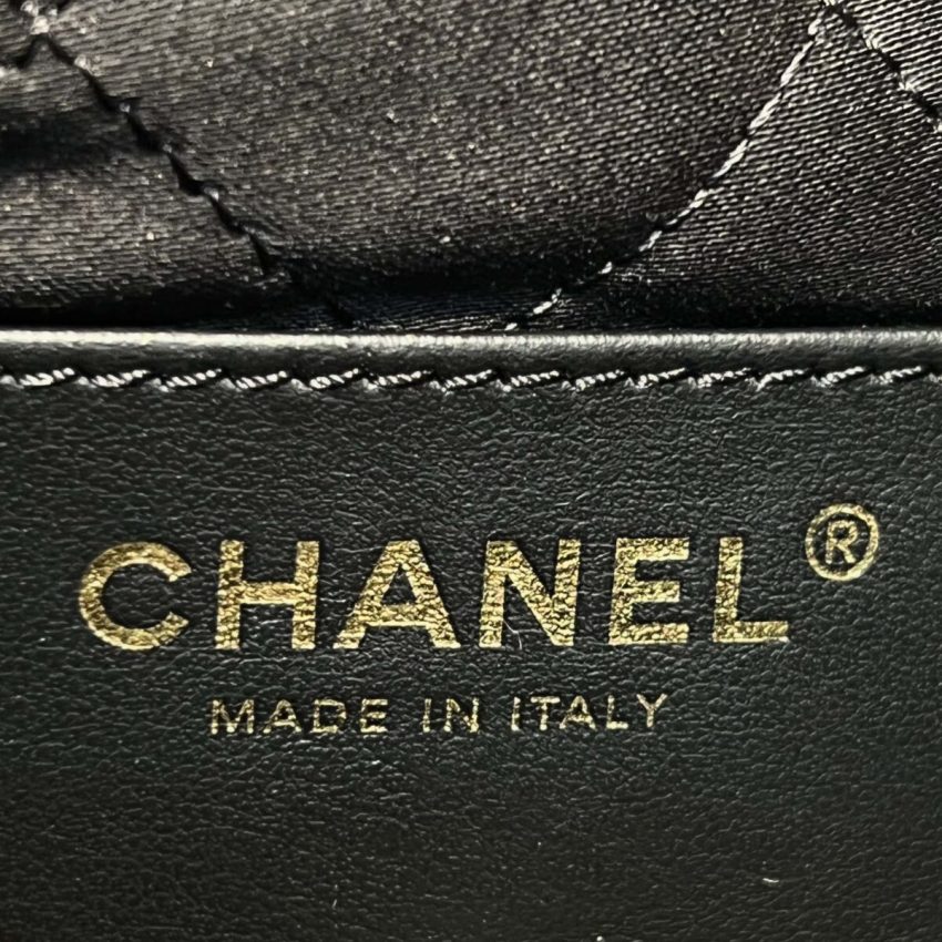 Chanel 23s Mini Garbage Bag Black 7 CHANEL 23s Mini Garbage Bag Black - chanel garbage bag black dupe detail 7