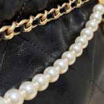 Chanel 23s Mini Garbage Bag Black 9 CHANEL 23s Mini Garbage Bag Black - chanel garbage bag black dupe detail 9