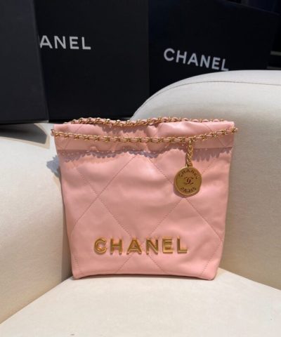 CHANEL 23s Mini Garbage Bag Pink