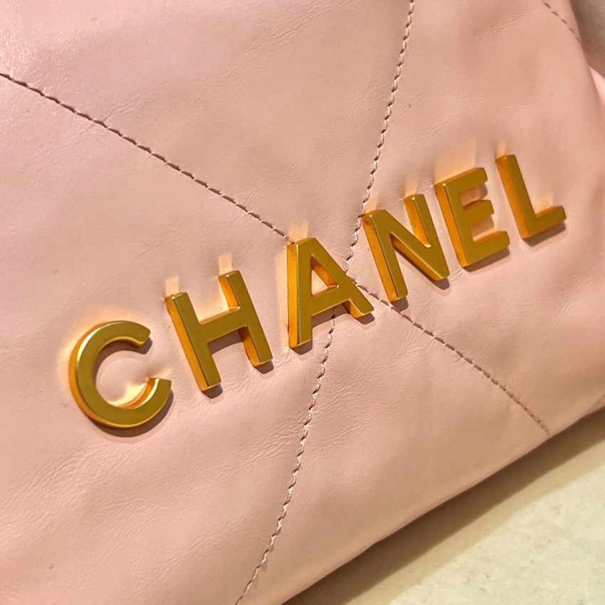 Chanel 23s Mini Garbage Bag Pink 6 CHANEL 23s Mini Garbage Bag Pink - chanel mini garbage bag pink dupe detail 5