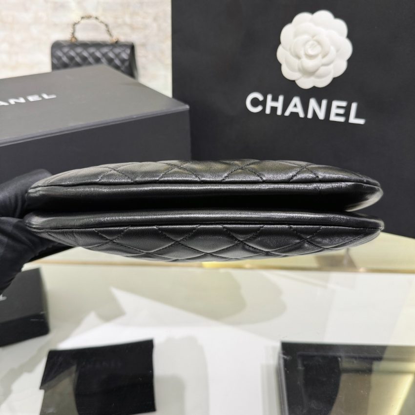 chanel-24c-round-shoulder-bag-black-gallery-1 CHANEL 24c Round Shoulder Bag Black - chanel round bag dupe detail 1