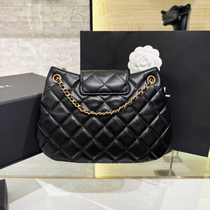 chanel-24c-round-shoulder-bag-black-gallery-9 CHANEL 24c Round Shoulder Bag Black - chanel round bag dupe detail 17