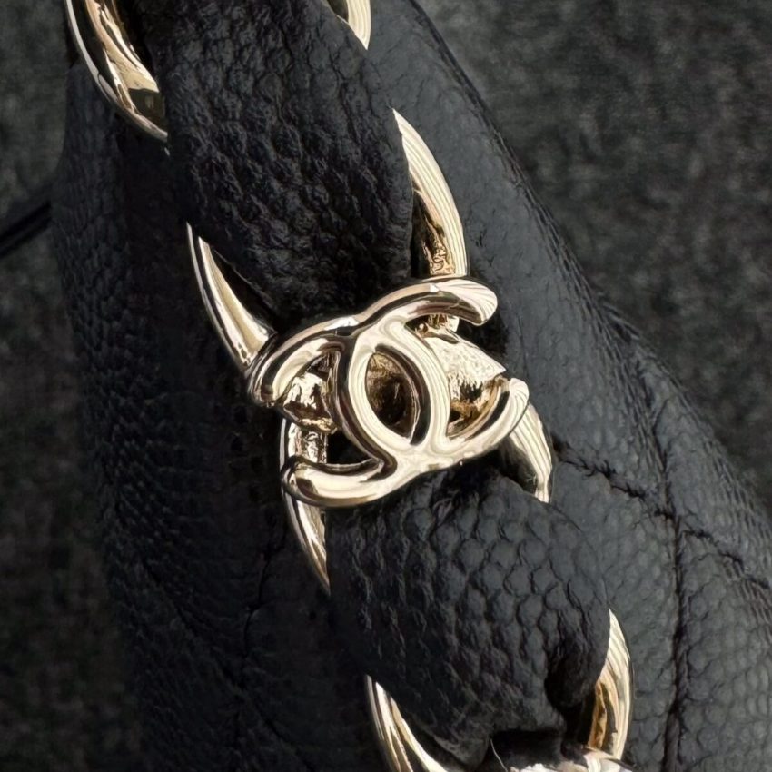 chanel-24p-dumpling-bag-black-gallery-3 CHANEL 24p Dumpling Bag Black - chanel dumpling bag dupe detail 5