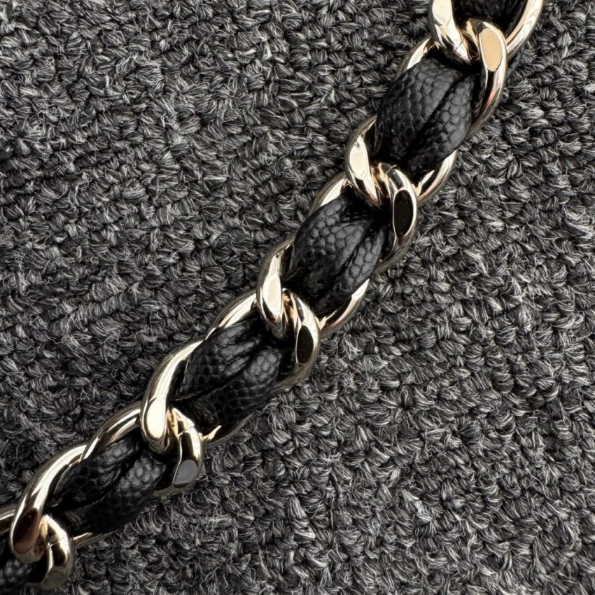 chanel-24p-dumpling-bag-black-gallery-4 CHANEL 24p Dumpling Bag Black - chanel dumpling bag dupe detail 7