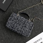 chanel-24p-tweed-black-and-white-gallery-1 CHANEL 24p Tweed Black and White - chanel tweed crossbody dupe detail 1