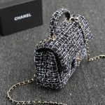 chanel-24p-tweed-black-and-white-gallery-2 CHANEL 24p Tweed Black and White - chanel tweed crossbody dupe detail 3