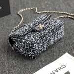 chanel-24p-tweed-black-and-white-gallery-3 CHANEL 24p Tweed Black and White - chanel tweed crossbody dupe detail 5