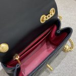 Chanel Camellia Flap Black 6 CHANEL Camellia Flap Black - chanel camellia flap dupe detail 5