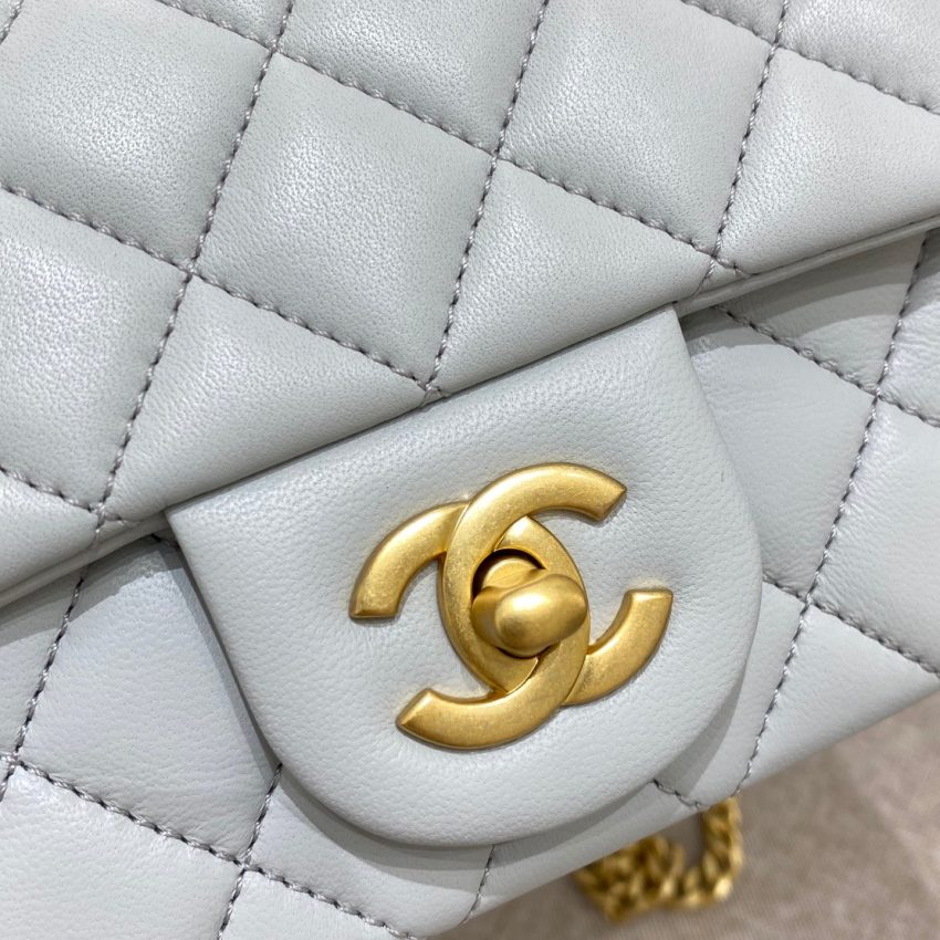 Chanel Camellia Flap Light Blue 7 CHANEL Camellia Flap Light Blue - chanel camellia light blue replica detail 6