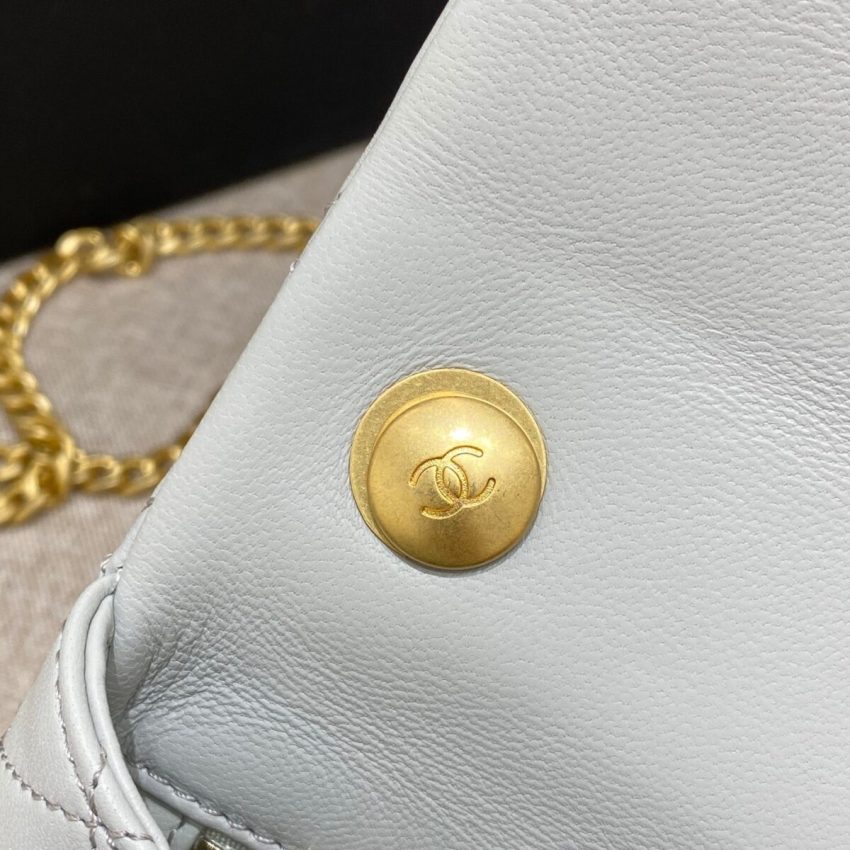 Chanel Camellia Flap Light Blue 9 CHANEL Camellia Flap Light Blue - chanel camellia light blue replica detail 8