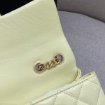 Chanel Camellia Flap Yellow 3 CHANEL Camellia Flap Yellow - fake chanel camellia yellow detail 2