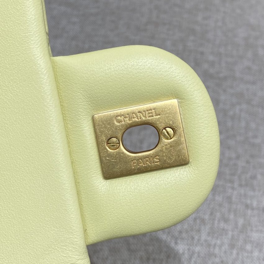 Chanel Camellia Flap Yellow 8 CHANEL Camellia Flap Yellow - fake chanel camellia yellow detail 7