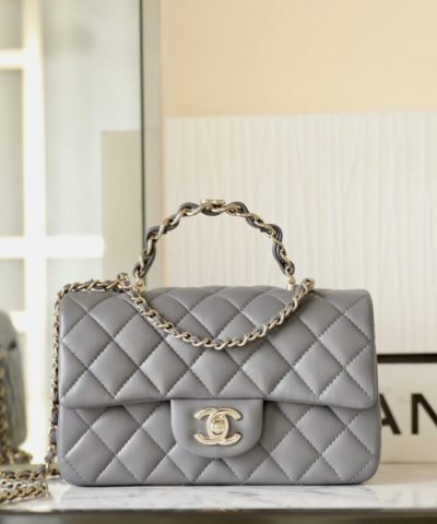 Replica Chanel Cf 20 Cm Handle Beige