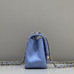 Chanel Classic Flap 17cm Blue 3 CHANEL Classic Flap 17cm Blue - chanel classic flap blue replica detail 2