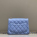 Chanel Classic Flap 17cm Blue 8 CHANEL Classic Flap 17cm Blue - chanel classic flap blue replica detail 7