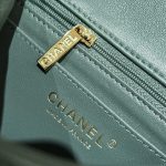 Chanel Classic Flap 17cm Green 3 CHANEL Classic Flap 17cm Green - replica chanel classic flap detail 2