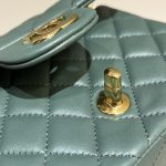Chanel Classic Flap 17cm Green 6 CHANEL Classic Flap 17cm Green - replica chanel classic flap detail 5
