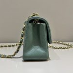 Chanel Classic Flap 17cm Green 9 CHANEL Classic Flap 17cm Green - replica chanel classic flap detail 8