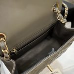 Chanel Classic Flap 17cm Grey 8 CHANEL Classic Flap 17cm Grey - chanel dupe bag detail 7