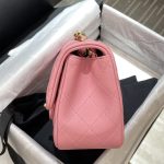 Chanel Classic Flap 17cm Pink 4 CHANEL Classic Flap 17cm Pink - chanel classic flap dupe detail 3