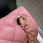 Chanel Classic Flap 17cm Pink 6 CHANEL Classic Flap 17cm Pink - chanel classic flap dupe detail 5