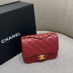 Chanel Classic Flap 17cm Red 5 CHANEL Classic Flap 17cm Red - knockoff chanel bag detail 4