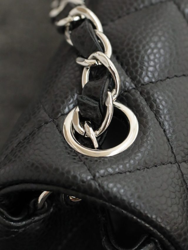 Chanel Classic Flap 17cm Silver 3 CHANEL Classic Flap 17cm Silver - chanel replica bag detail 2