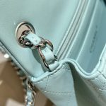 Chanel Classic Flap 17cm Tiffany 5 CHANEL Classic Flap 17cm Tiffany - chanel bag dupe detail 4