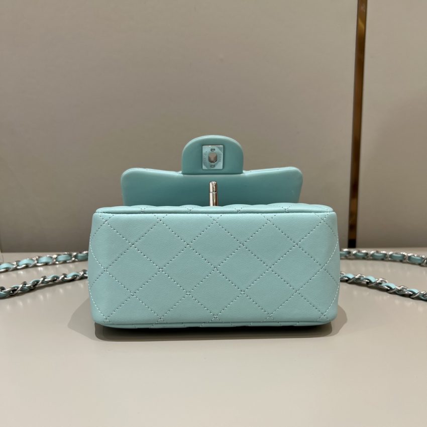 Chanel Classic Flap 17cm Tiffany 8 CHANEL Classic Flap 17cm Tiffany - chanel bag dupe detail 7
