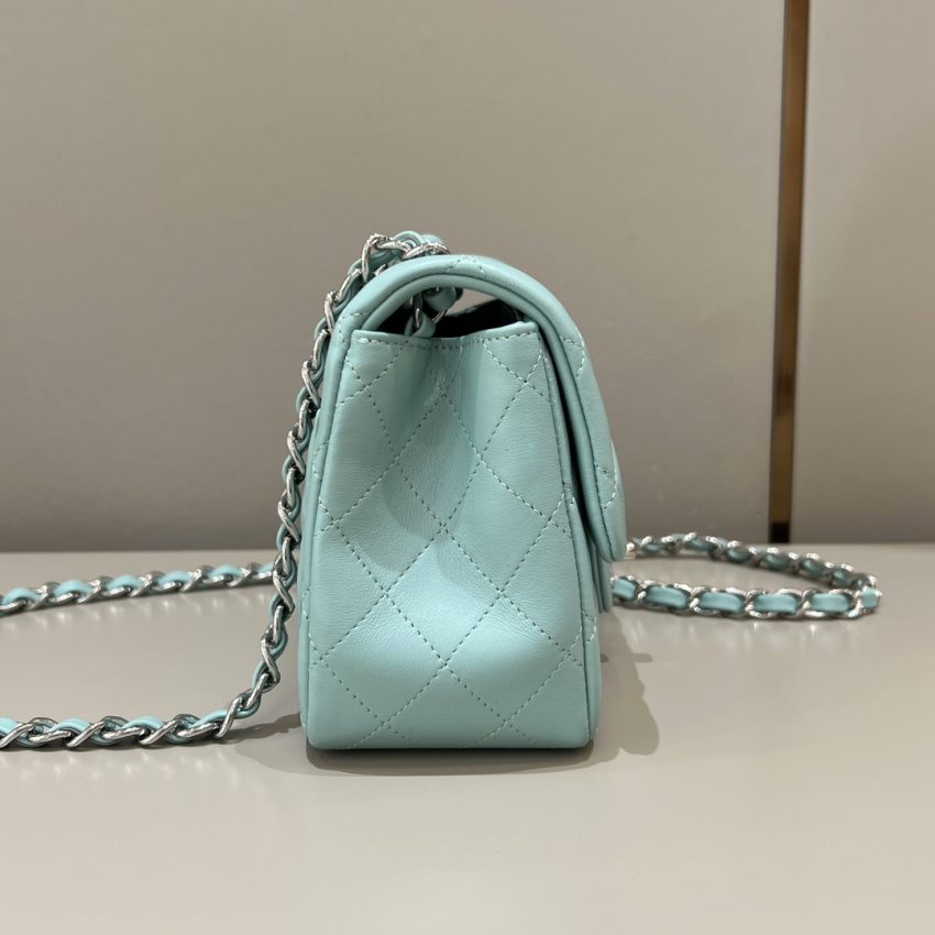 Chanel Classic Flap 17cm Tiffany 9 CHANEL Classic Flap 17cm Tiffany - chanel bag dupe detail 8