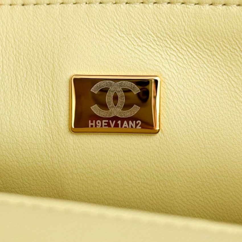 Chanel Classic Flap 17cm Yellow 10 CHANEL Classic Flap 17cm Yellow - imitation chanel bag detail 1