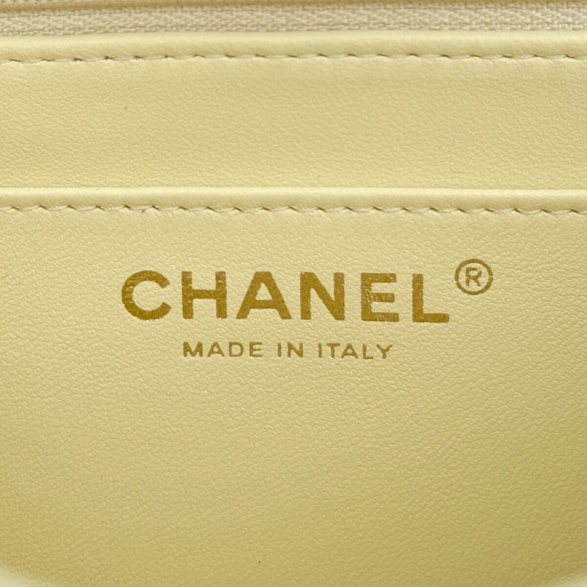 Chanel Classic Flap 17cm Yellow 11 CHANEL Classic Flap 17cm Yellow - imitation chanel bag detail 2