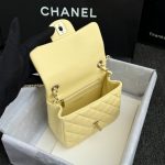 Chanel Classic Flap 17cm Yellow 12 CHANEL Classic Flap 17cm Yellow - imitation chanel bag detail 3