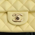 Chanel Classic Flap 17cm Yellow 5 CHANEL Classic Flap 17cm Yellow - imitation chanel bag detail 7