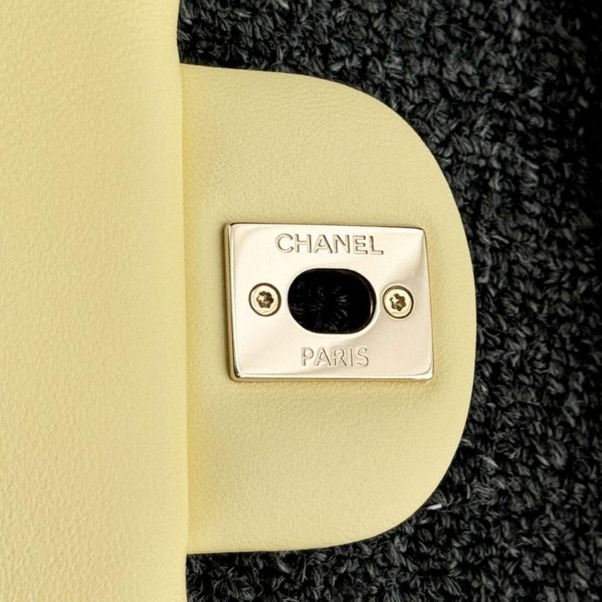 Chanel Classic Flap 17cm Yellow 6 CHANEL Classic Flap 17cm Yellow - imitation chanel bag detail 8