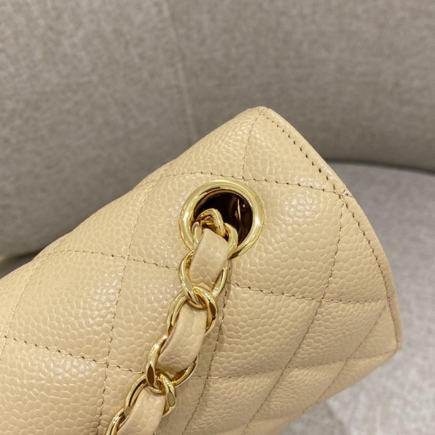 Chanel Classic Flap 20cm Apricot 2 CHANEL Classic Flap 20cm Apricot - chanel apricot bag replica detail 1