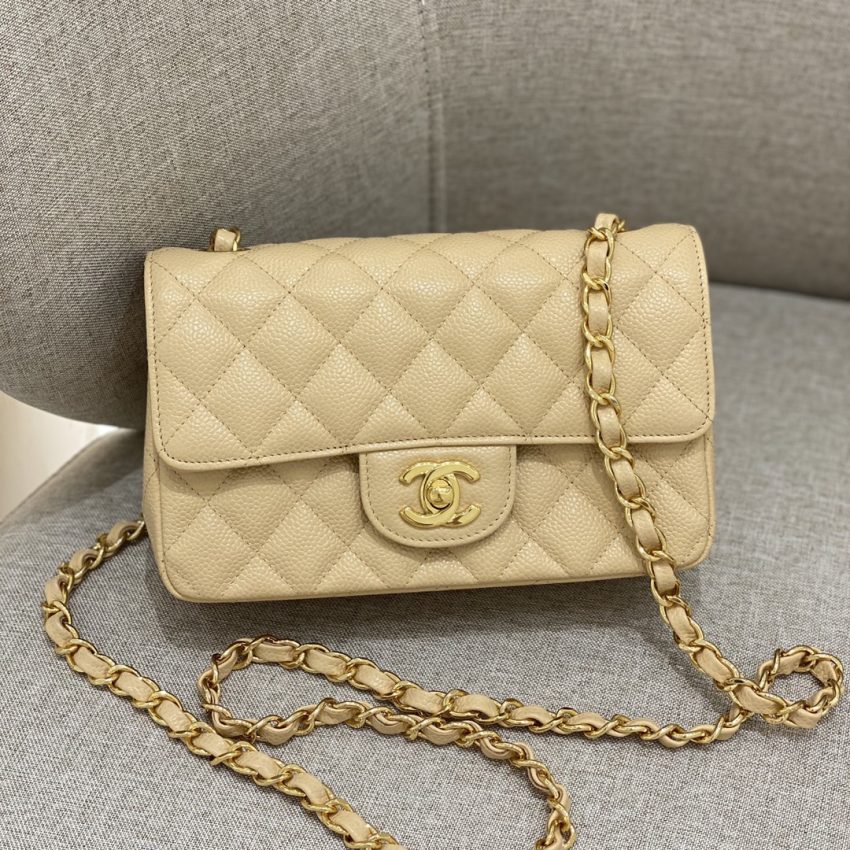 Chanel Classic Flap 20cm Apricot 3 CHANEL Classic Flap 20cm Apricot - chanel apricot bag replica detail 2