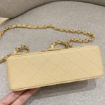 Chanel Classic Flap 20cm Apricot 4 CHANEL Classic Flap 20cm Apricot - chanel apricot bag replica detail 3
